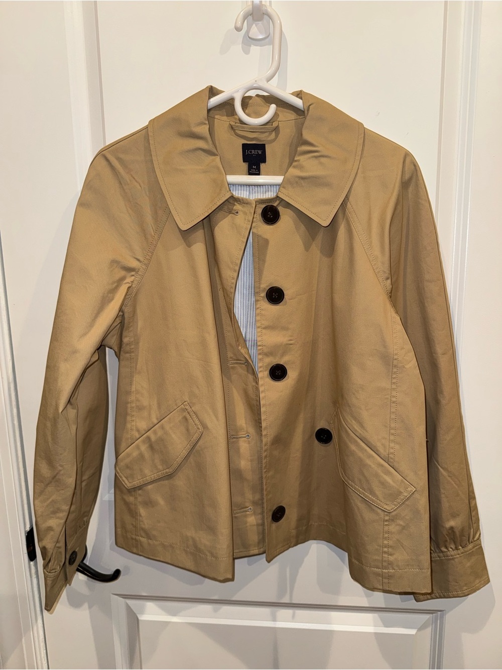 J Crew Cropped Trench Jacket